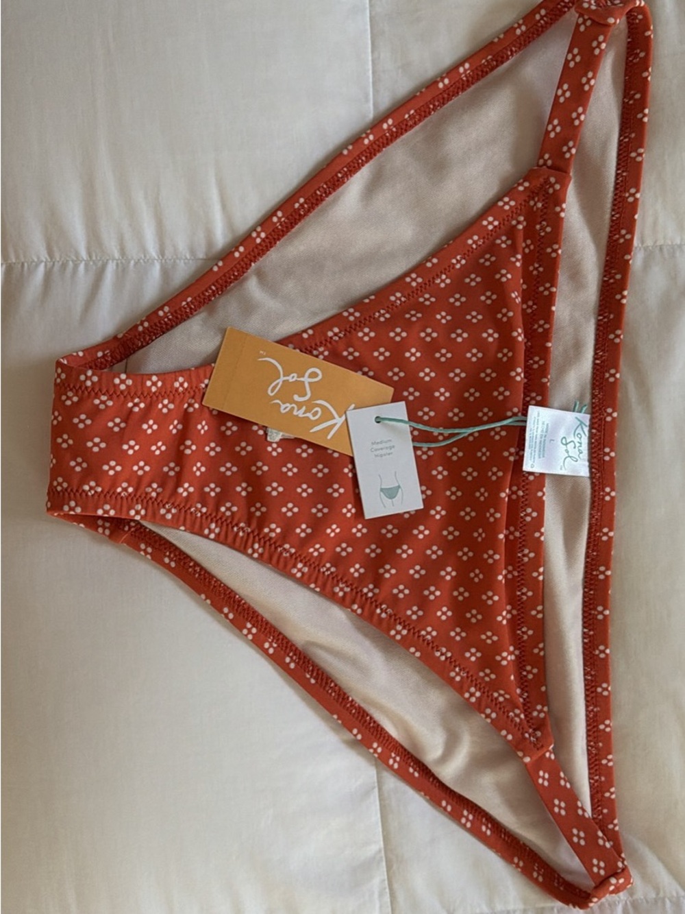 Kero Lei Rust Floral Bikini Bottom